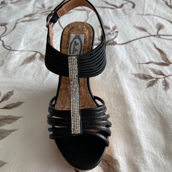 Rhinestone cork wedges - Picture 10 of 10